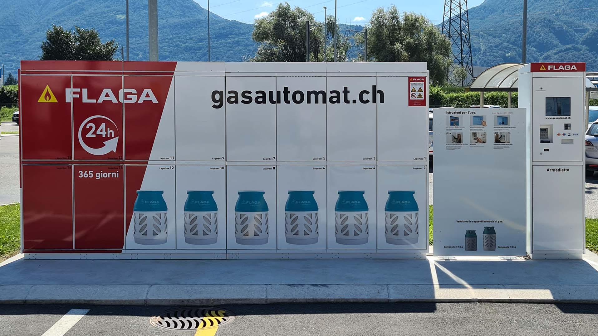 A Riazzino è arrivato il primo distributore di gas aperto 24h in Ticino!