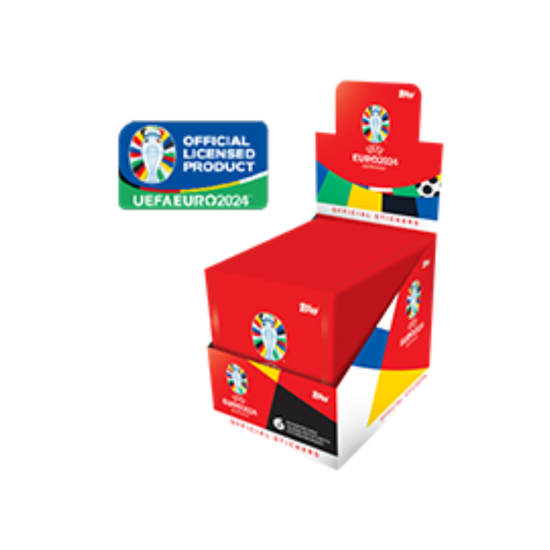 topps UEFA EURO 2024™ Box 100 pacchetti da 6 sticker