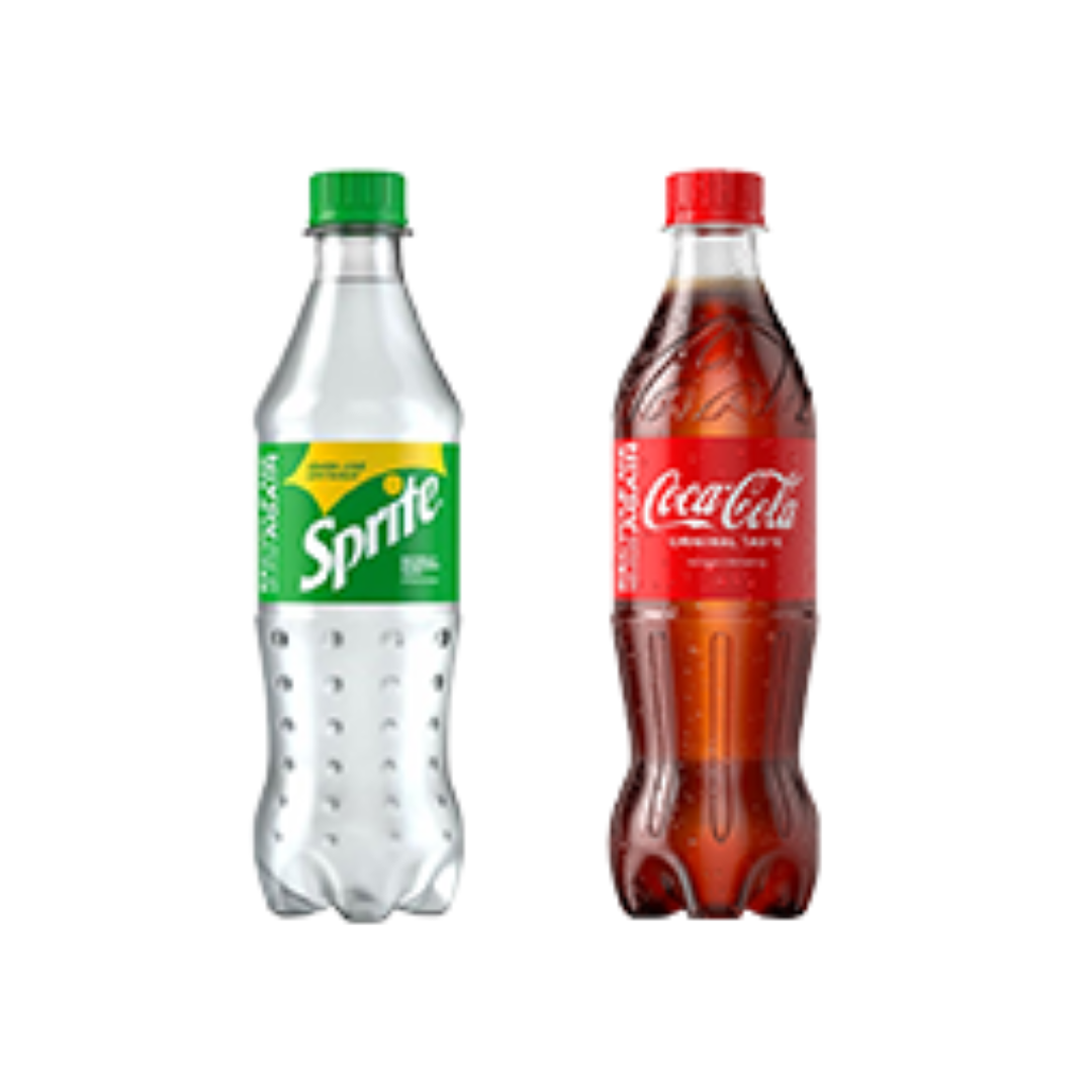 2 X Coca-Cola, Fanta, Sprite 50cl