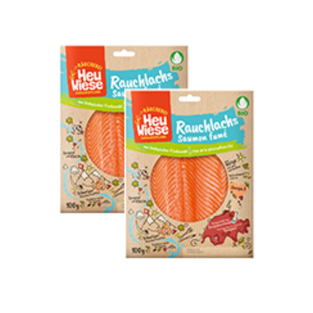 2 X Salmone affumicato bio Heuwiese 100g