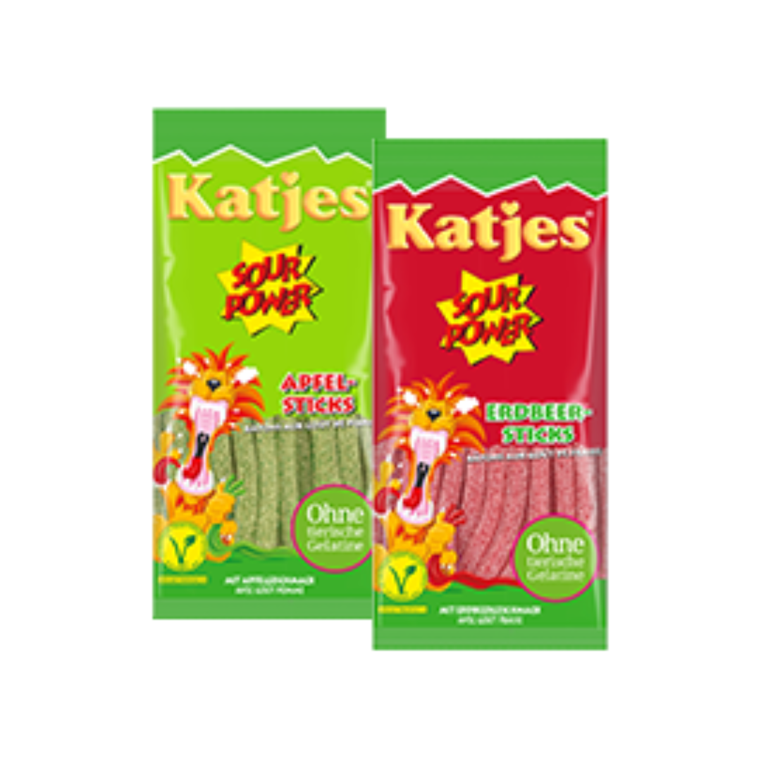 2 x Sticks Sour Power Katjes 100g