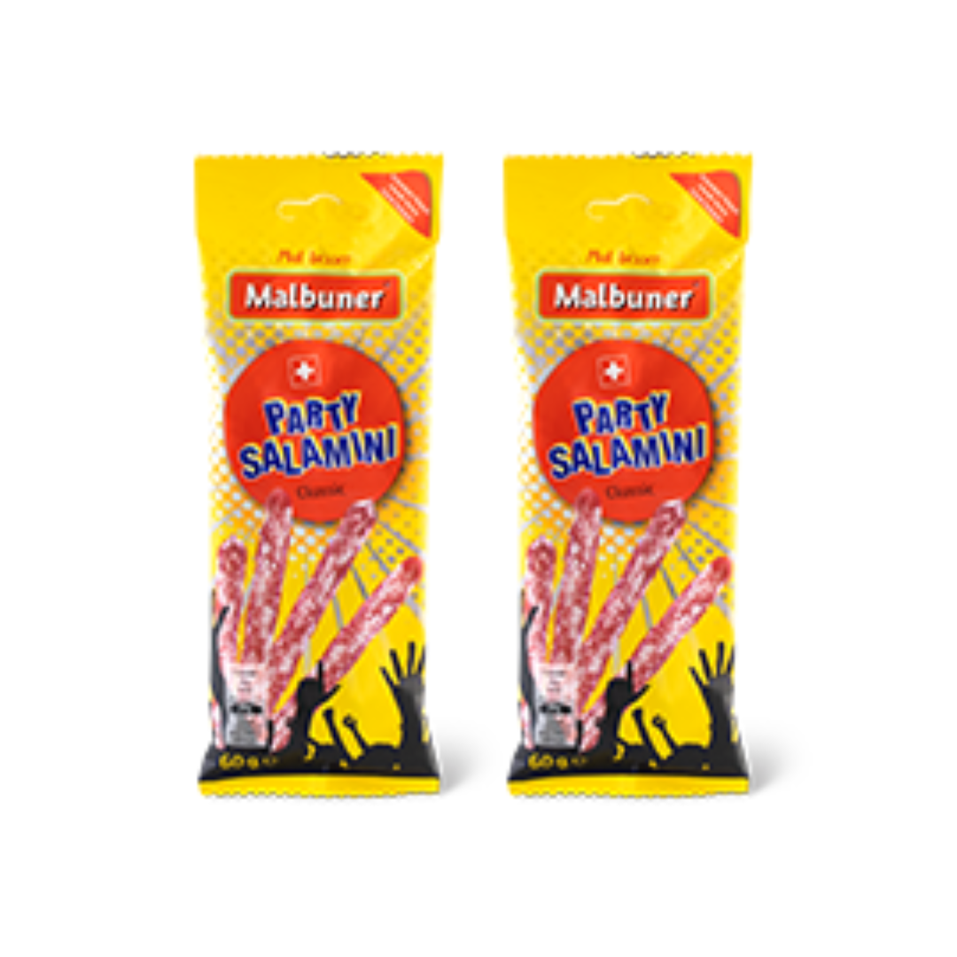 2 x Malbuner Party Salamini Classic 60g