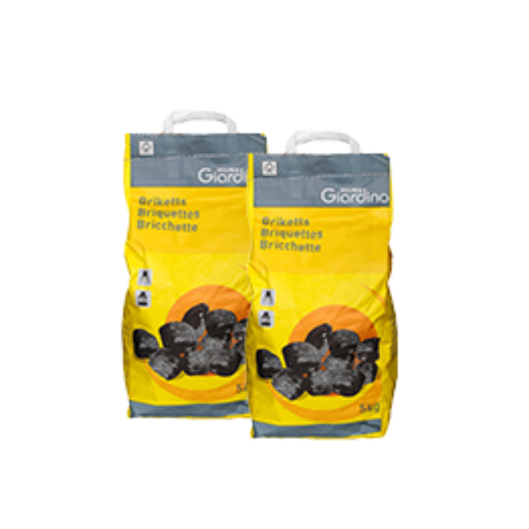 2 x Bricchette di carbone di legna FSC 5kg