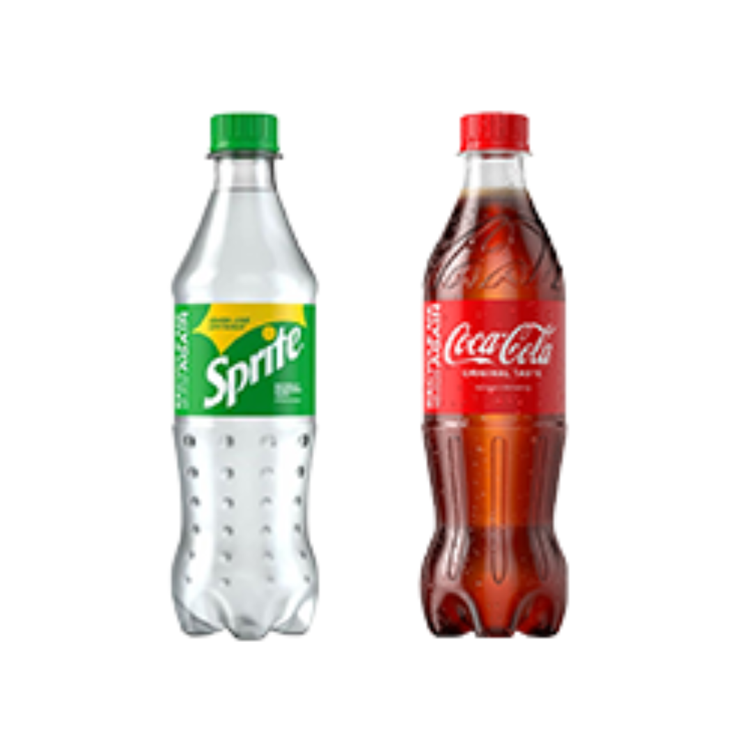 2 x Coca-Cola, Fanta, Sprite 50cl