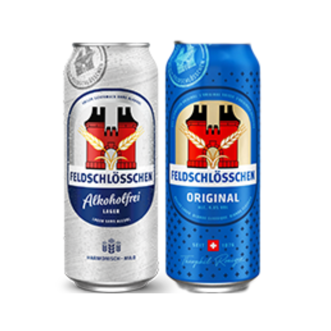 2 x Feldschlösschen Original o analcolica 50cl