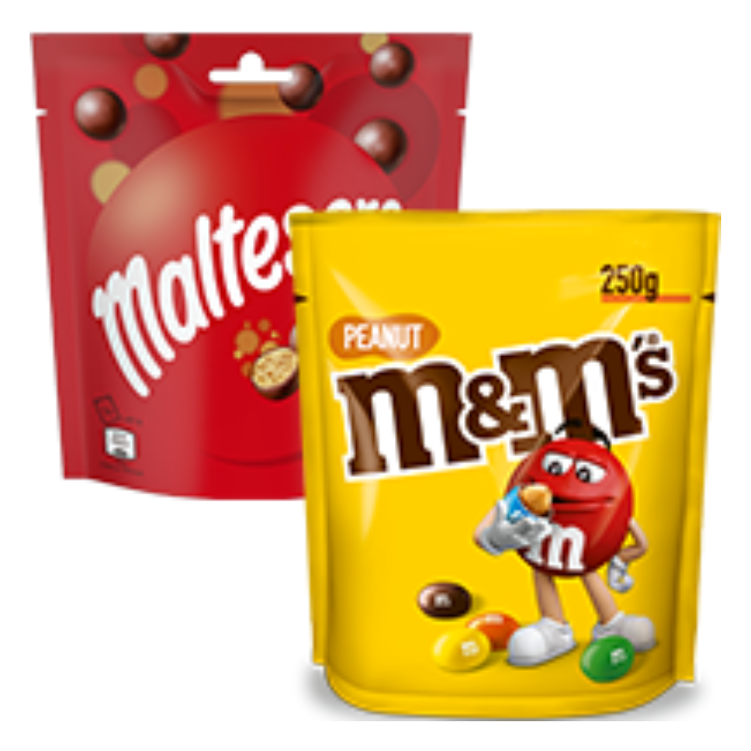 M&M’s Peanut o Maltesers Classic 175g-250g