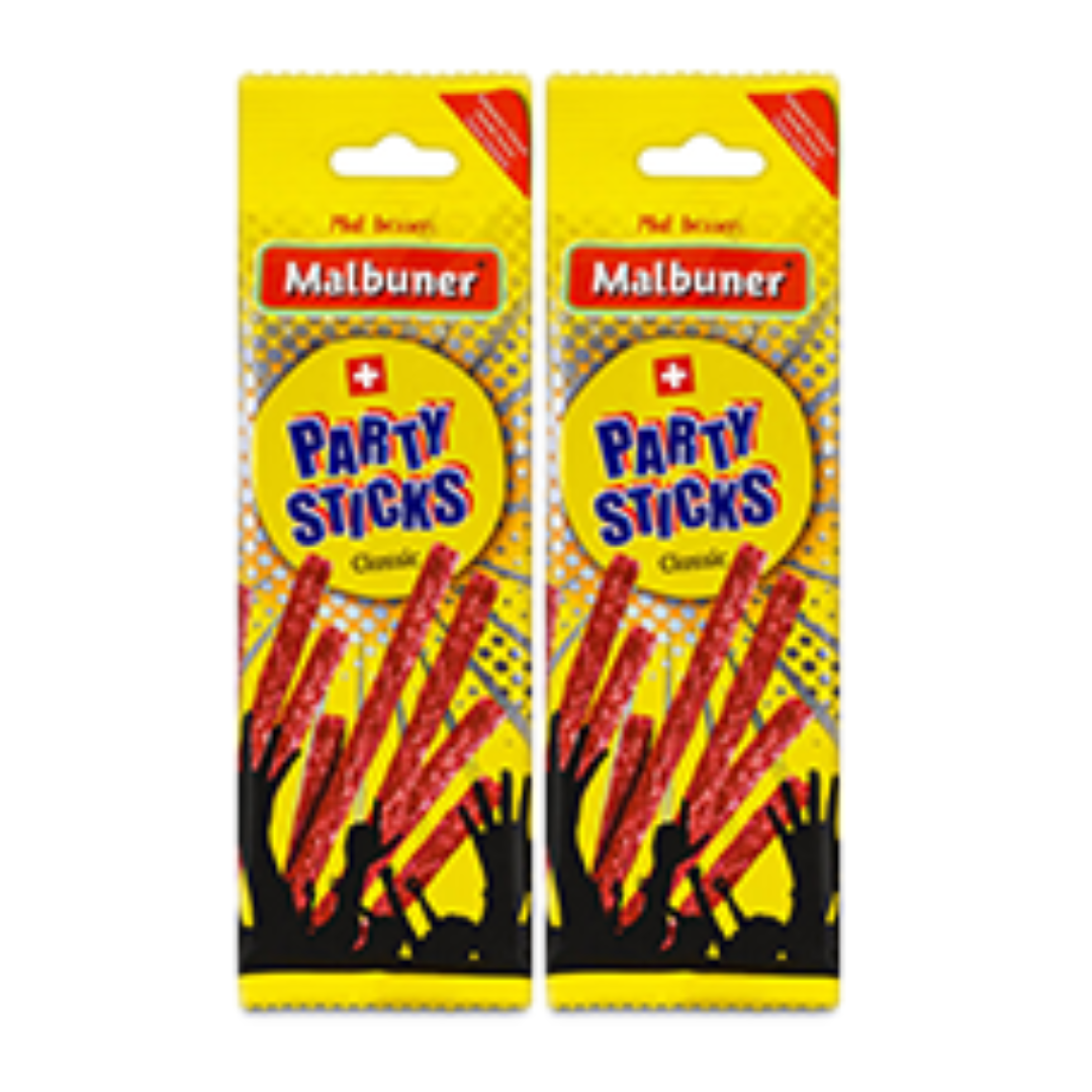 2 x Party Sticks Classic Malbuner 40g