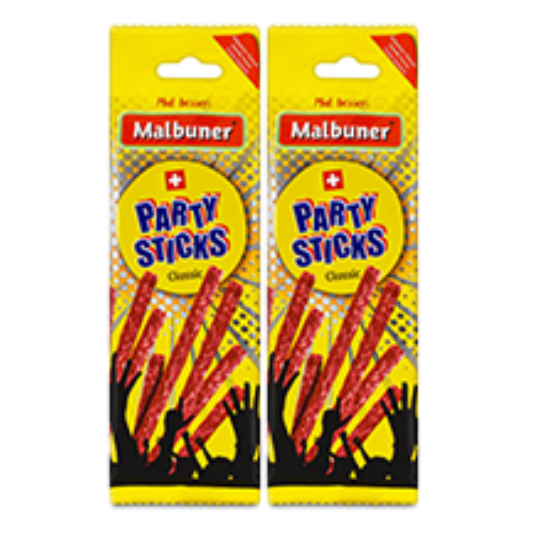 2 x Party Sticks Classic Malbuner 40g