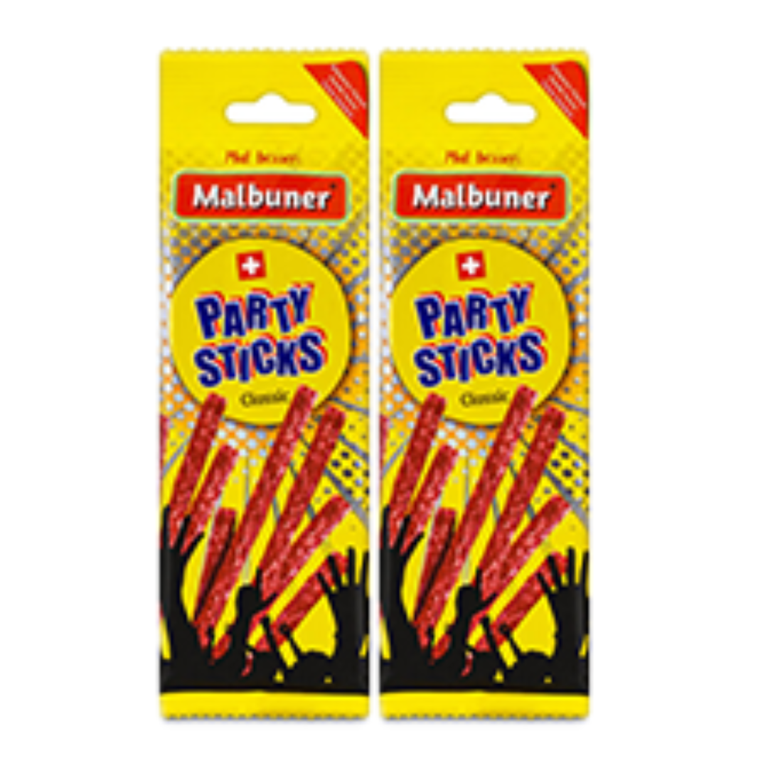 2 x Party Sticks Classic Malbuner 40g