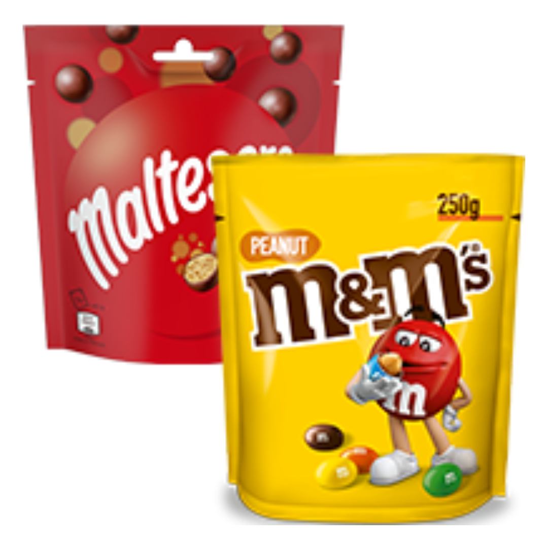 M&M’s o Maltesers Classic 175-250g