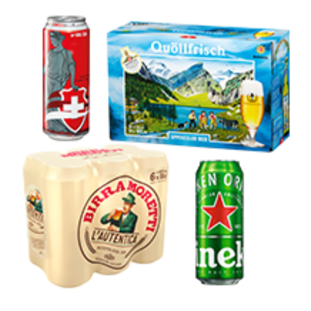 Tutte le birre (eccetto Feldschlösschen)