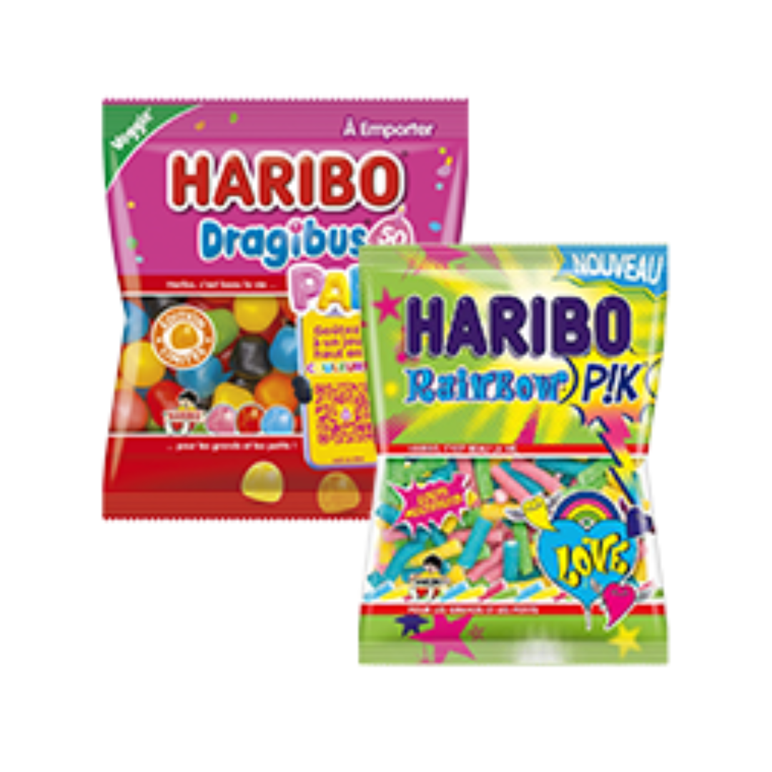 2 x Haribo Dragibus soft o Rainbow Pik 120g