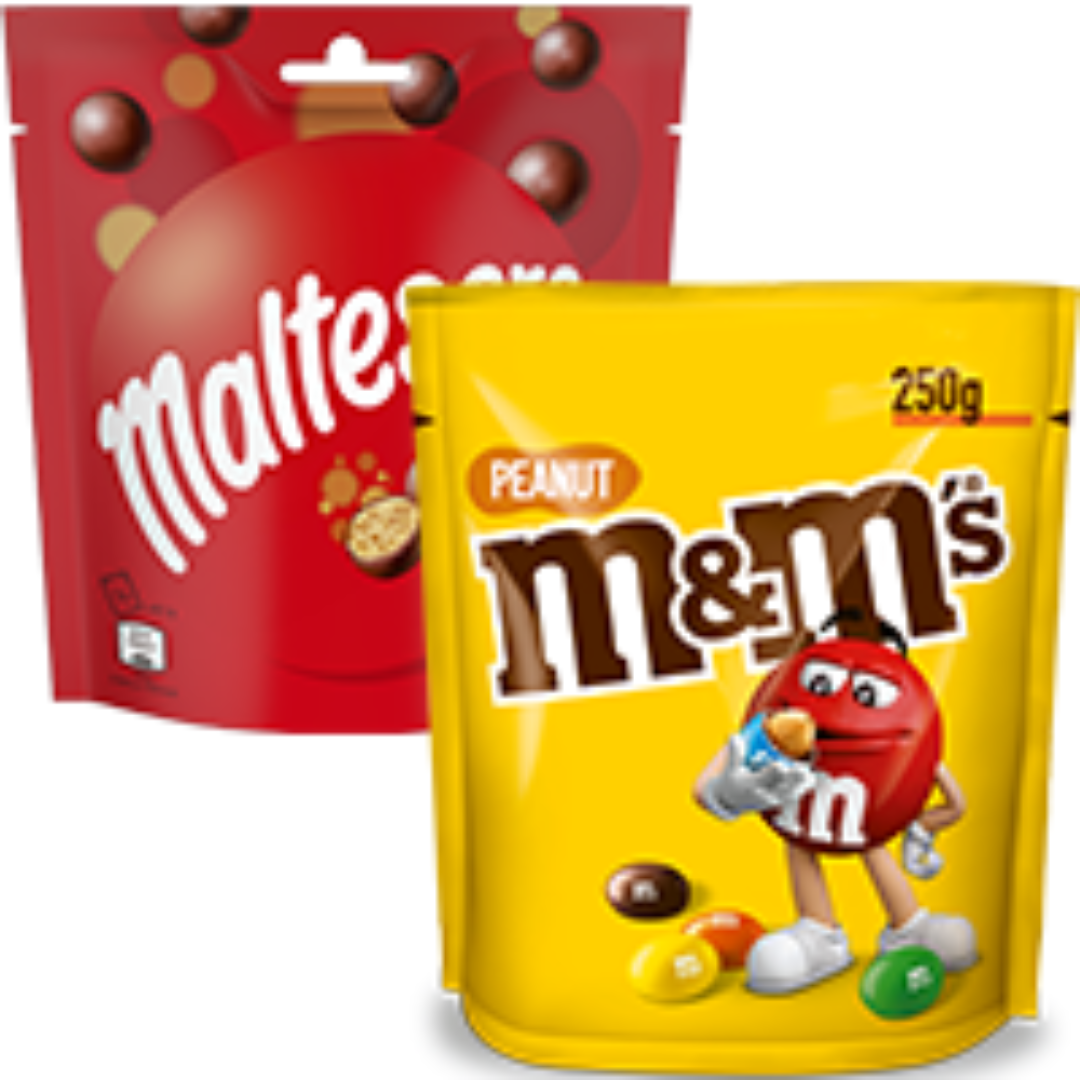 M&M’s o Maltesers Classic 35-250g