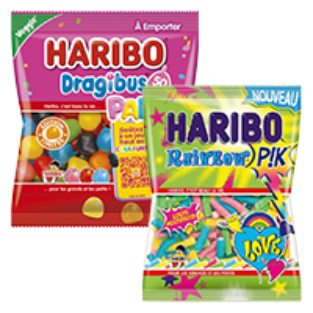 2 x Haribo Dragibus soft o Rainbow Pik 120g
