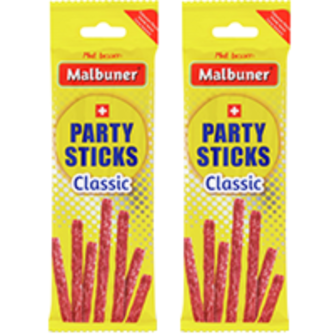 2 x Party Sticks Malbuner 40g