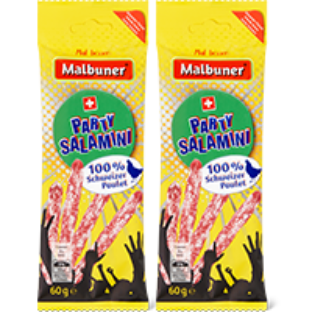 2 x Party Salamini al pollame Malbuner 60g