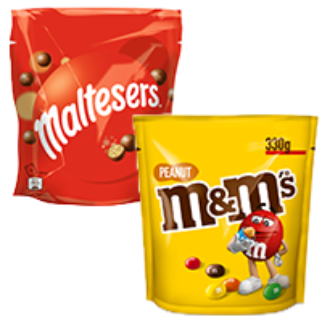 M&M’s o Maltesers Classic 120-330g
